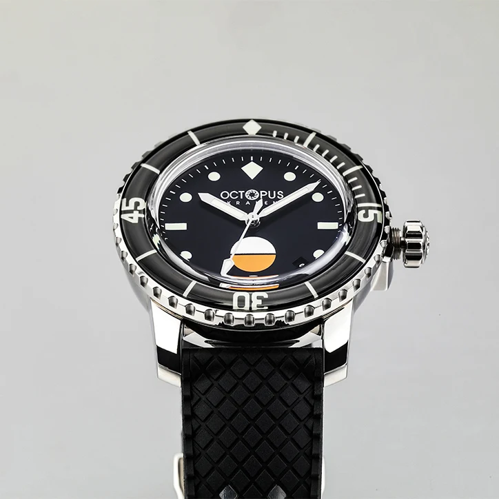 Octopus Men Automatic Watch 40mm Sport Mechanical Wristwatch Diver 30Bar Waterproof 40mm C3 Luminous Sapphire Bezel PT5000 SW200