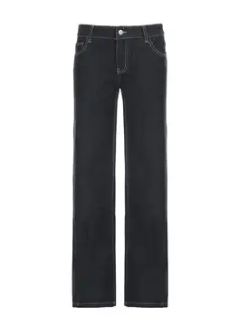 Women's Slim Fit Flared Jeans Y2K Vintage Low Rise Stretch Denim Pants with Embroidery Distressed Style for Everyday Outfits 5 Women's Slim Fit Flared Jeans Y2K Vintage Low Rise Stretch Denim Pants with Embroidery Distressed Style for Everyday Outfits 5