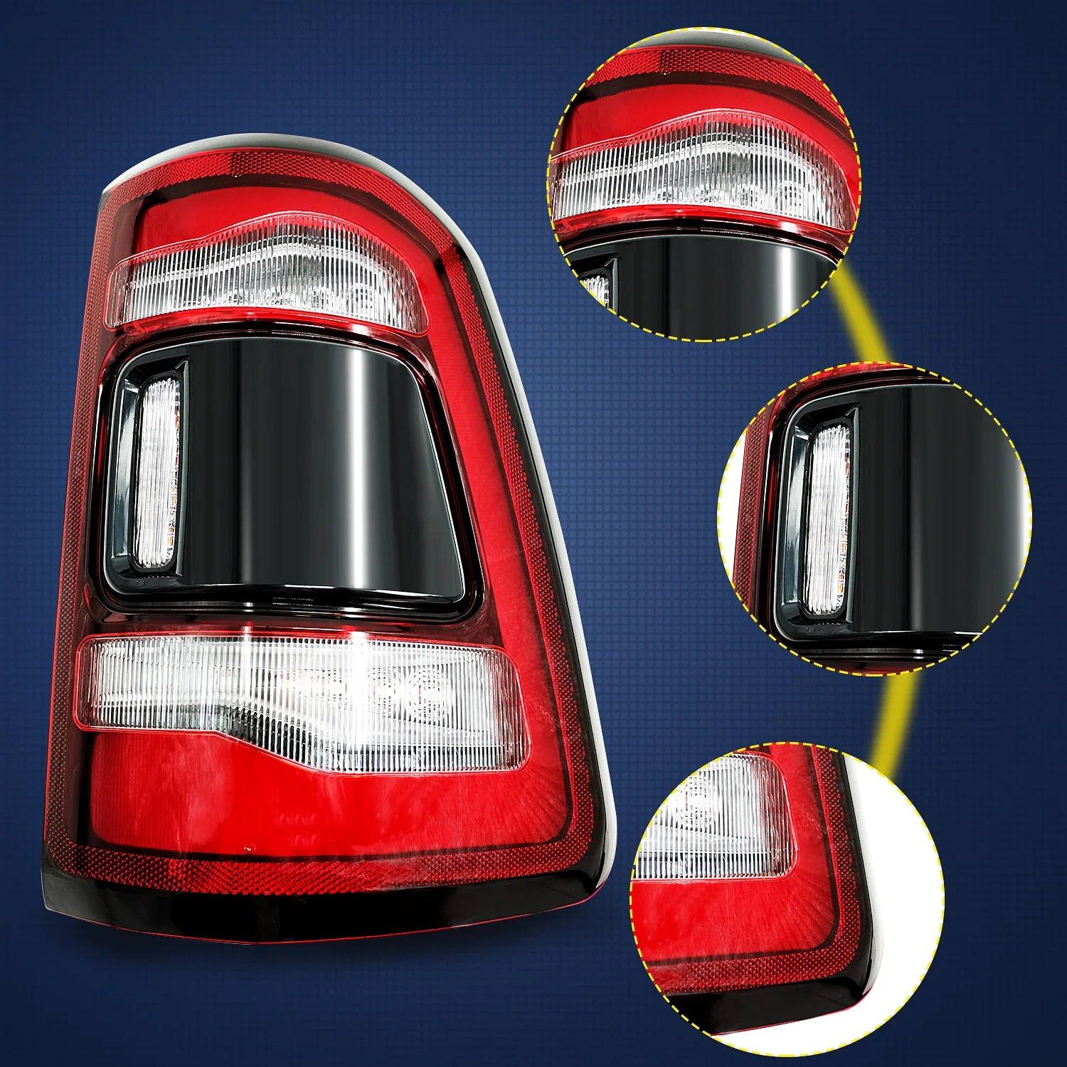 Passenger Tail Light For Dodge RAM 1500 2019-2022 FM LED Rear Lamps 55112992AC 55112993AC 55112992AD 55112993AD