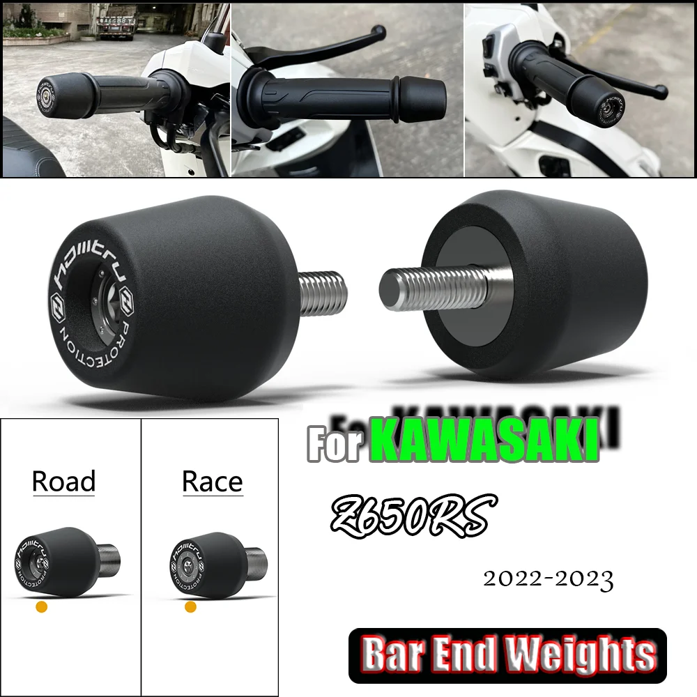 

For Kawasaki Z650RS 2022-2023 Motorcycle Handlebar Grip End Handle Plug Weights Slider Plug Handle Bar End Weight Grips Cap