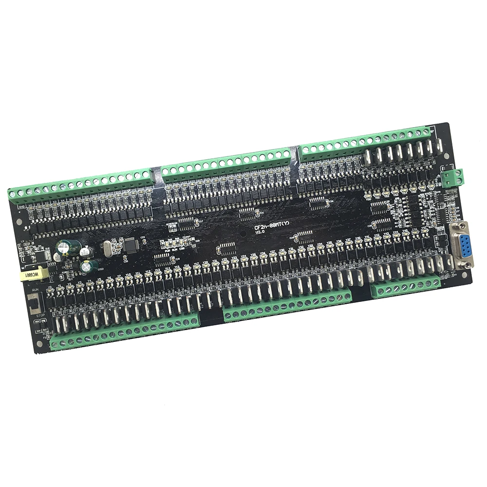 Entrada Npn Transistores de Saída Suporte Modbus Rtu Rs485 Fx3u Fx1n Fx3u Cf2n Fx2n 88mt 40 48