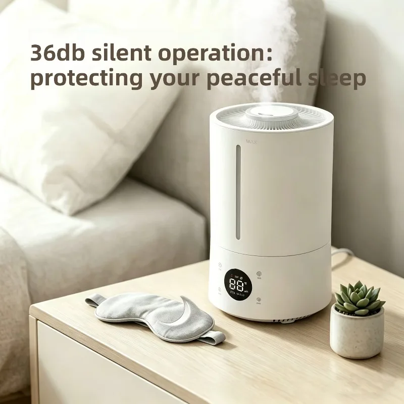 280mL/h 4.0L Table Top Ultrasonic Humidifier Aroma Use Waterless Auto Stop Mist Adjustable Top Fill Household Humidifier