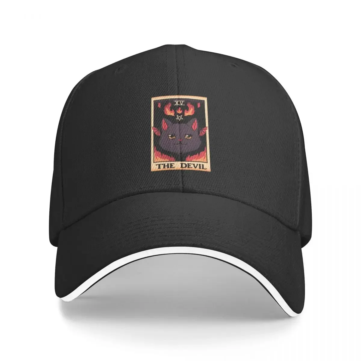 

The Devil Cat Tarot Card Baseball Cap Luxury Hat New In Hat |-F-| Visor For Women Men's