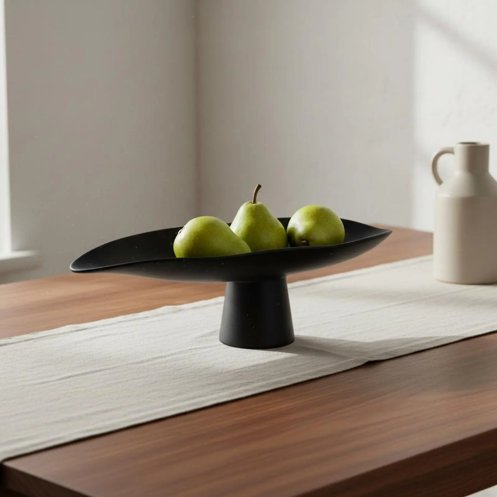 

Pedestal Fruit Bowl Artisanal Design Decorative Fruit Bowl Modern Decorative Tray Long-Lasting Table Centerpiece Tray Easy To