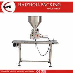 HZPK Semi-automatic Paste Filling Machine Conveyor Belt Accessories Can Be Used To Fill Beverages Jams HZ-1400S