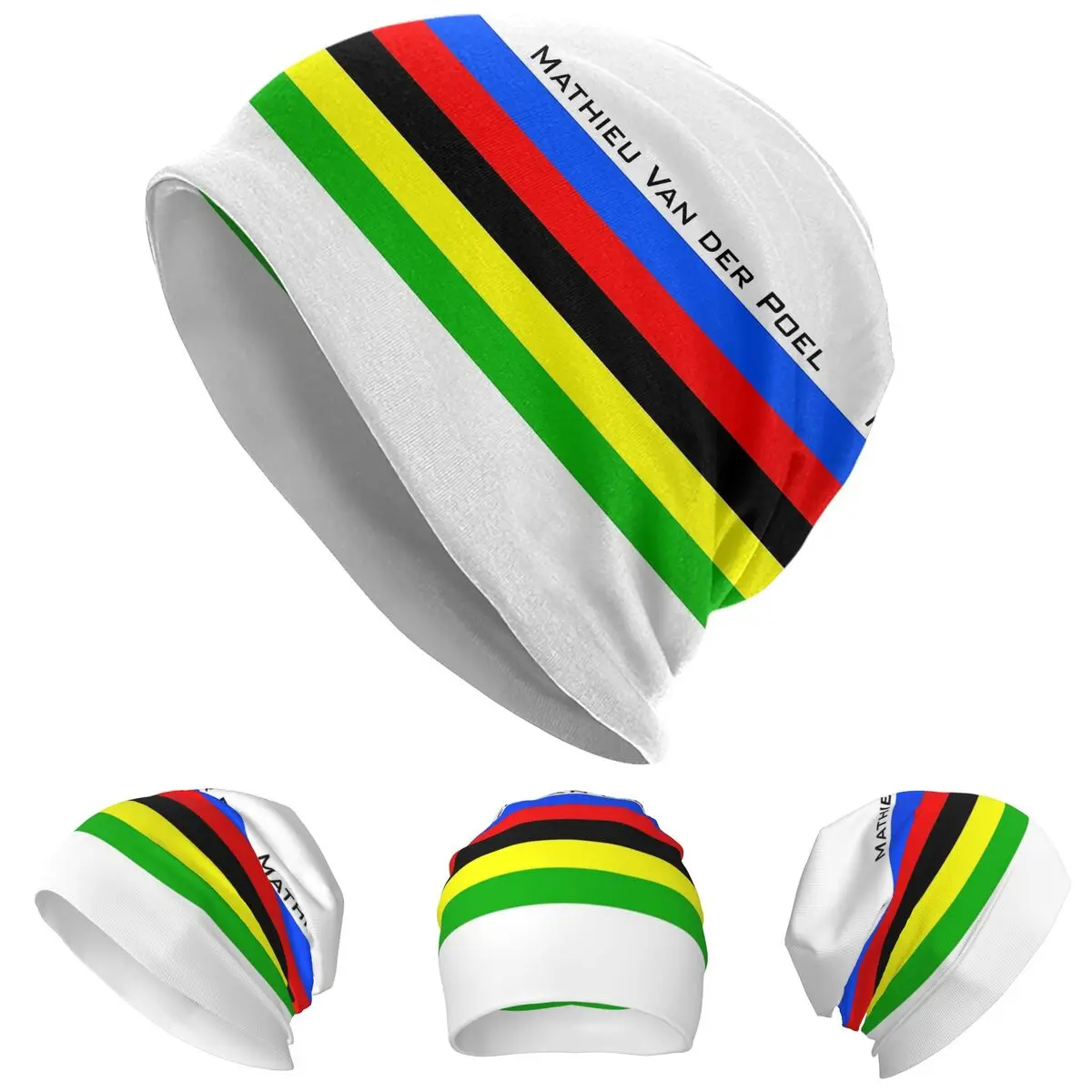 

Mathieu Van Der Poel Skullies Beanies Hats Warm Autumn Winter Outdoor Cap Knitted Bonnet Caps for Men Women Adult