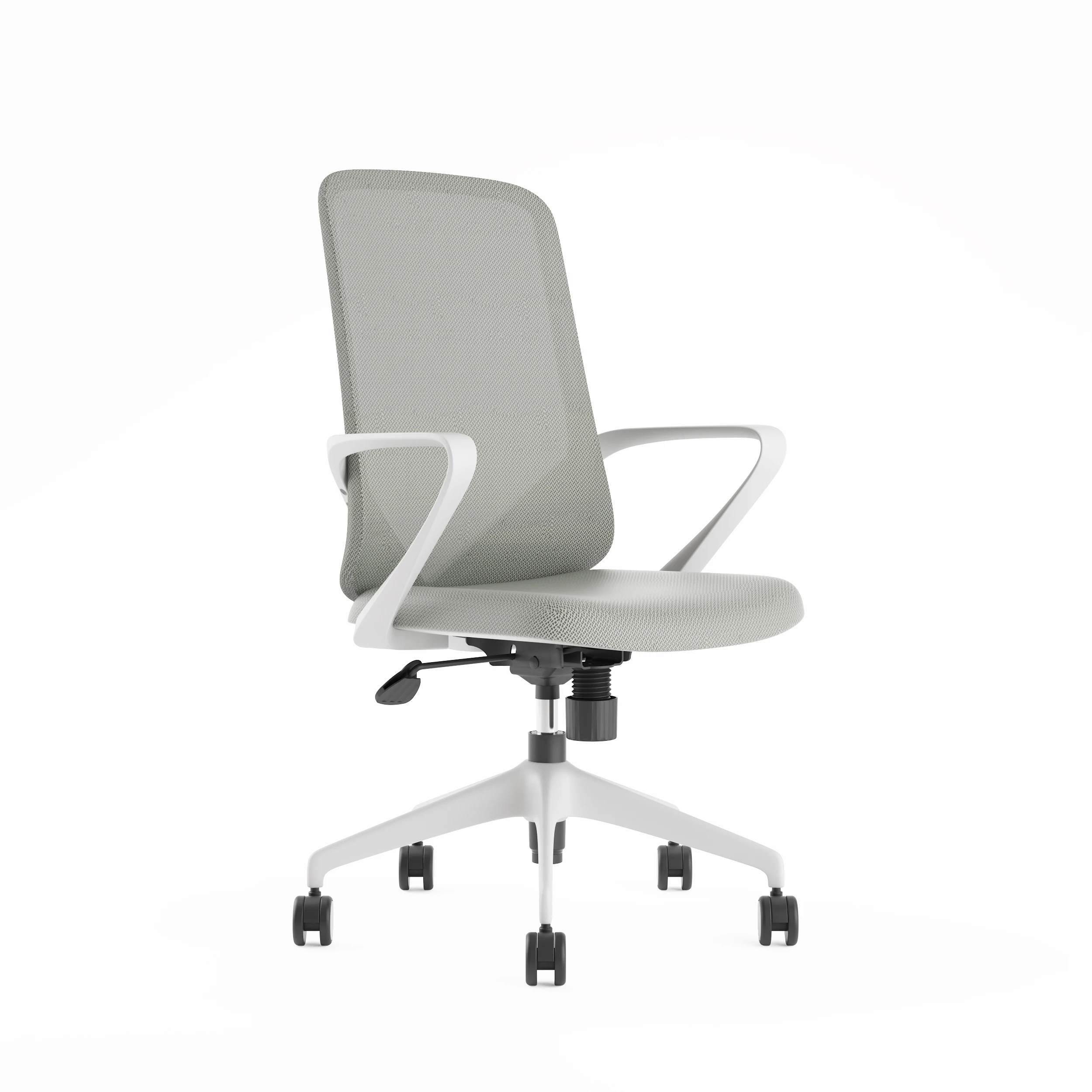 Stainless Steel Fabric Comfortable Drafting Mesh Black Blue for Computer Lab Modern Student Task Chair Ergonomic Office Chair