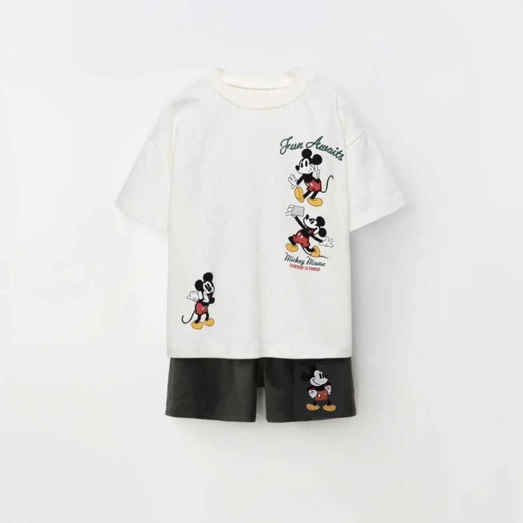 Short Sleeve Outfits Kids Summer Clothing 1-7Years Old Child Costume Cartoon Tees Toddler Boys New Fashion T-shirt+Shorts image 4