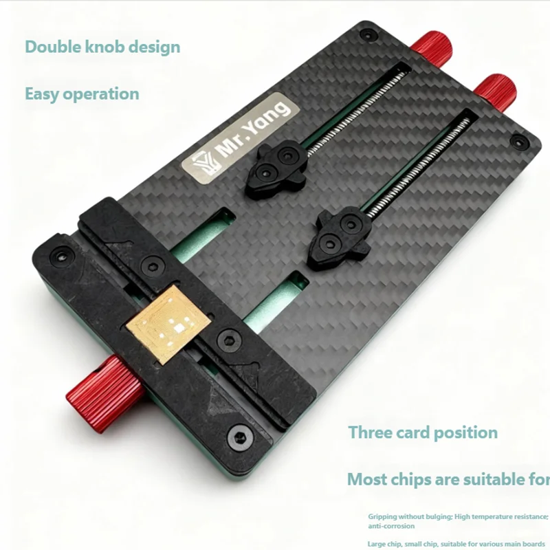 

YCS Mr Yang Multi-function Chip Fixture High Temperature Resistance for Mobile Phone Motherboard CPU IC Hard Disk Fixing Tool