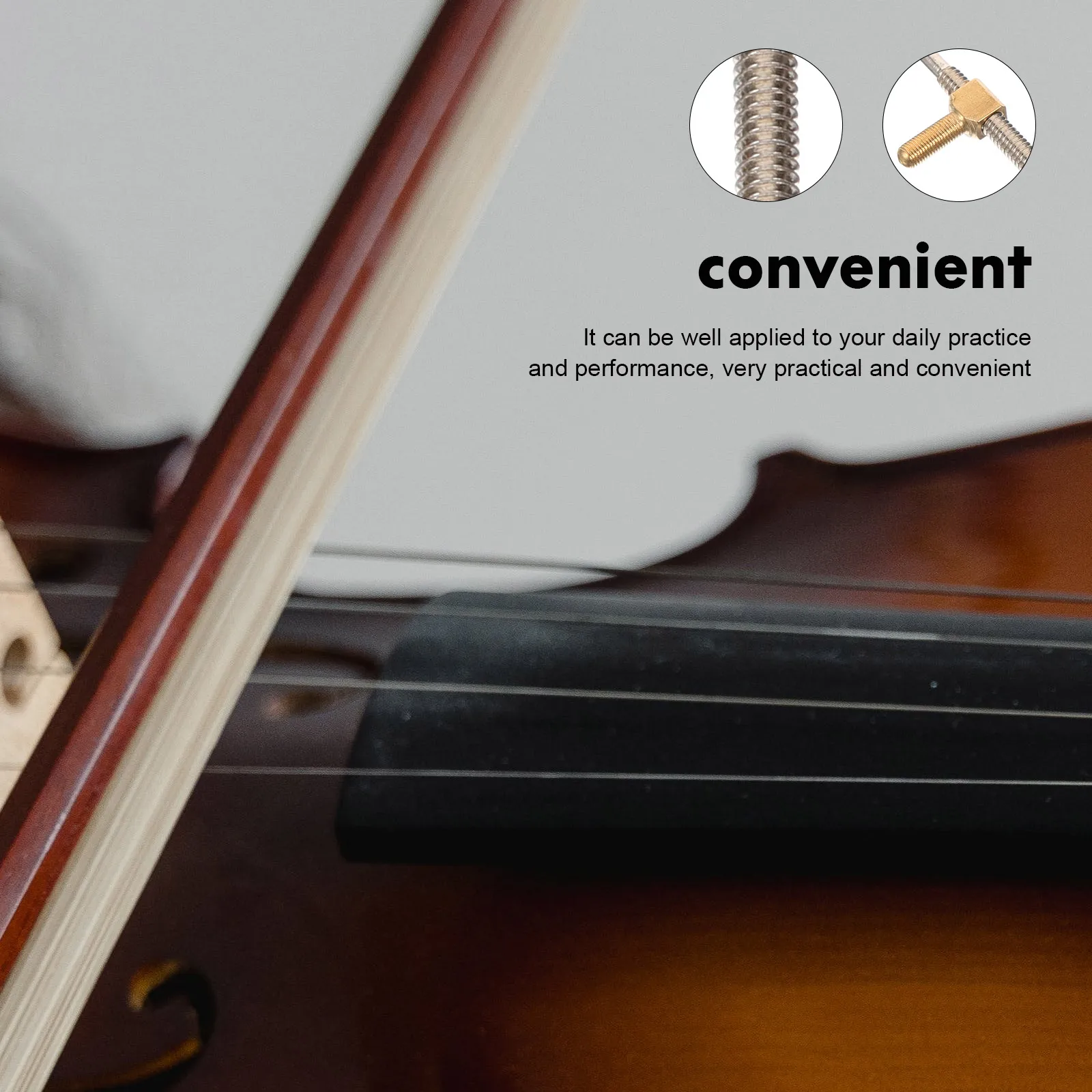 

2pcs Violin Frog Screw Metal Replacement Parts For Violin Viola Viola Parts Durable Smooth Instrument Accessory