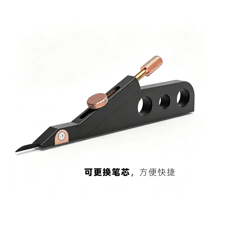 Aluminum Alloy Wood Marking Scriber Adjustable Marking Gauge Replaceable Blade Carpenter Measuring Tool