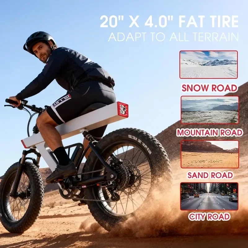 New Arrival 500W Adults Electric Bike Bicycle 48V 20 Inch Off-Road Tire Electric E Bikes City Mountain Ebike with - view 6