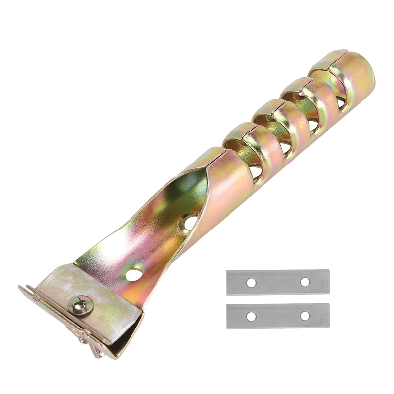 

A76K Paint Scraper Heavy Duty Alloy Scraper With 2PCS Double-Sided Blades For Removing Grout, Paint, Glue, Rust