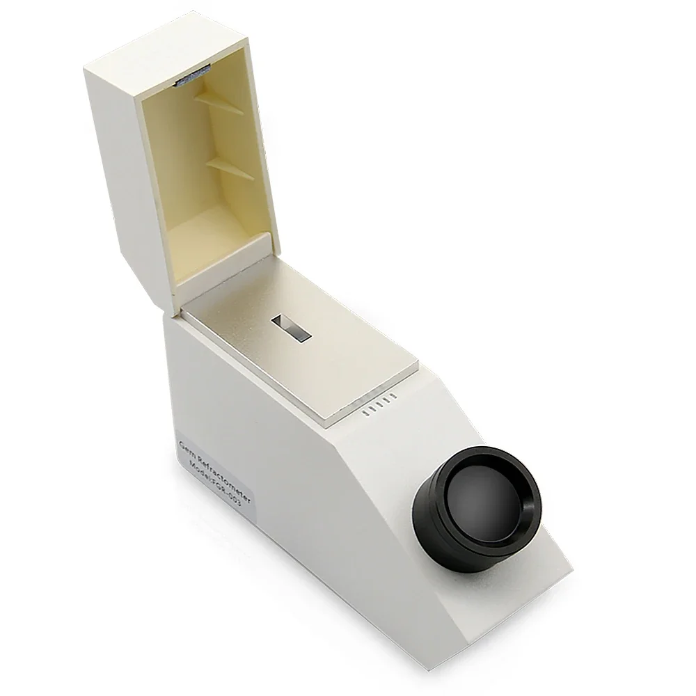 Hot Sale Gemology Gemelogical Gemstone Gem Refractometer With Built In Light + Refractometer Index Oil 1.35-1.85 RI Range