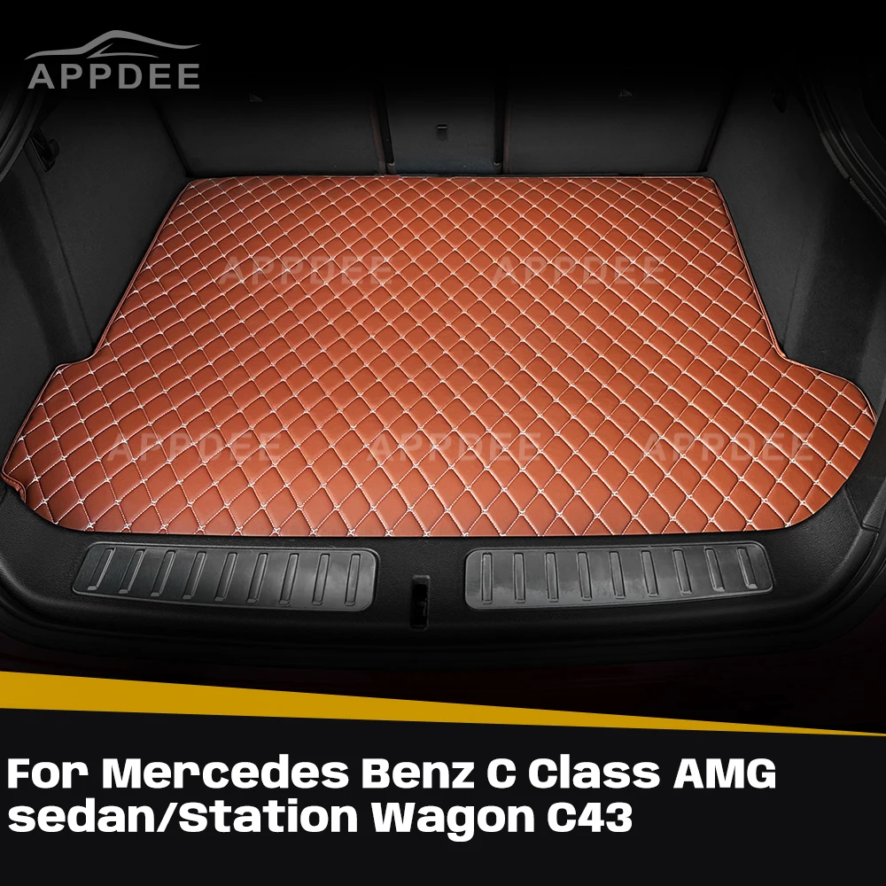 

For Mercedes Benz C Class AMG sedan/Station Wagon C43 Custom Car Trunk Mat Protective Pad Cargo Liner Auto Interior Accessories