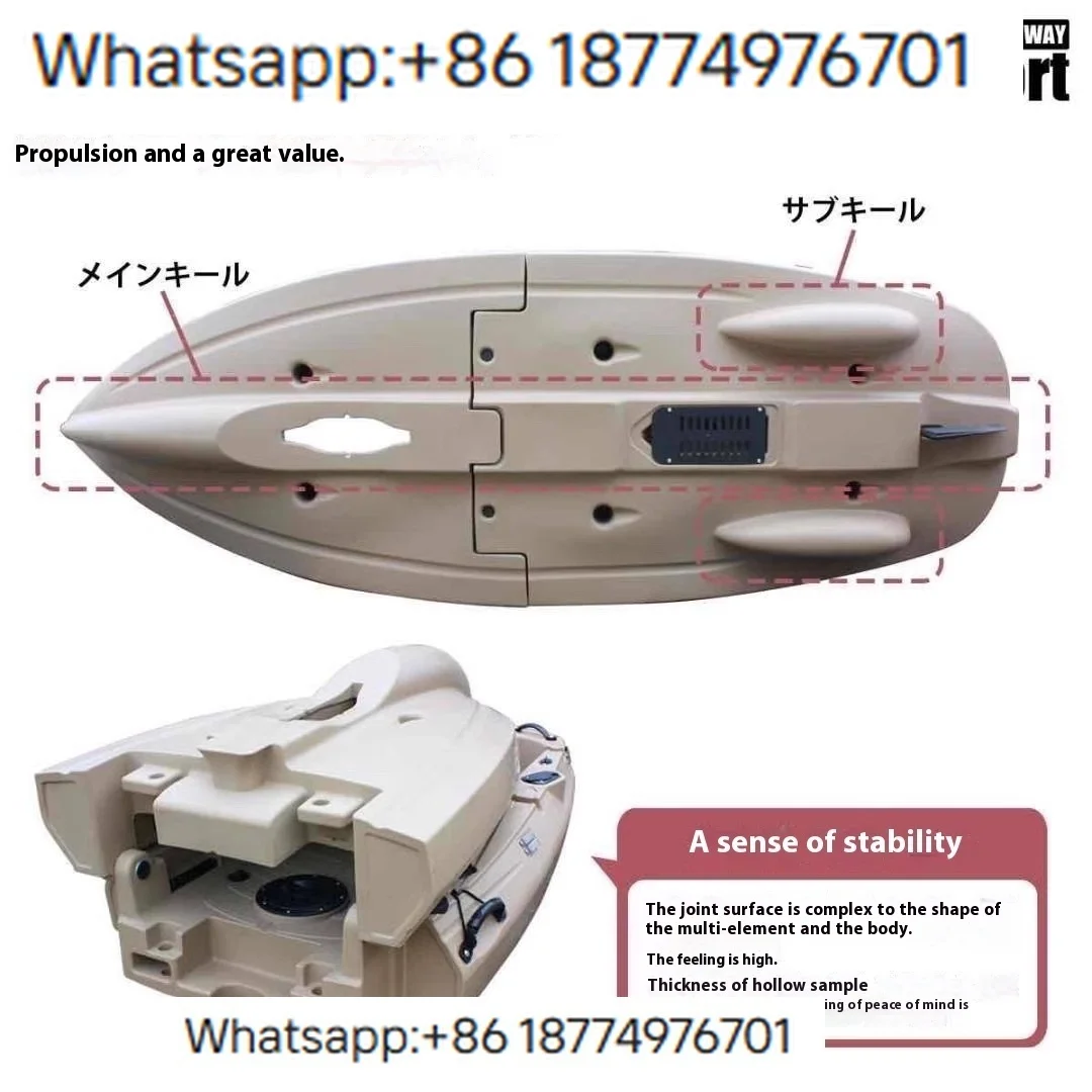 8FT PE Certificate Single Seat Sit Top Ka Pedal Drive Canoe Plastic Fishing Ka with Pedal Drive Capacity for 1 Person