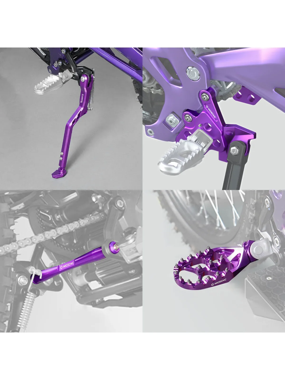 AliExpress NICECNC For Surron light bee X S L1E Segway X160 X260 Electric Bike Foot Pegs Bracket Package Footrest Support Brace Foot Side KickStand