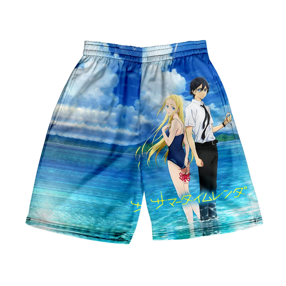 Zomer Time Rendering Summertime Maken Merch Print Zomer Vrouwen/Mannen Elastische Taille Streetwear Shorts Kawaii Strand Shorts Broek