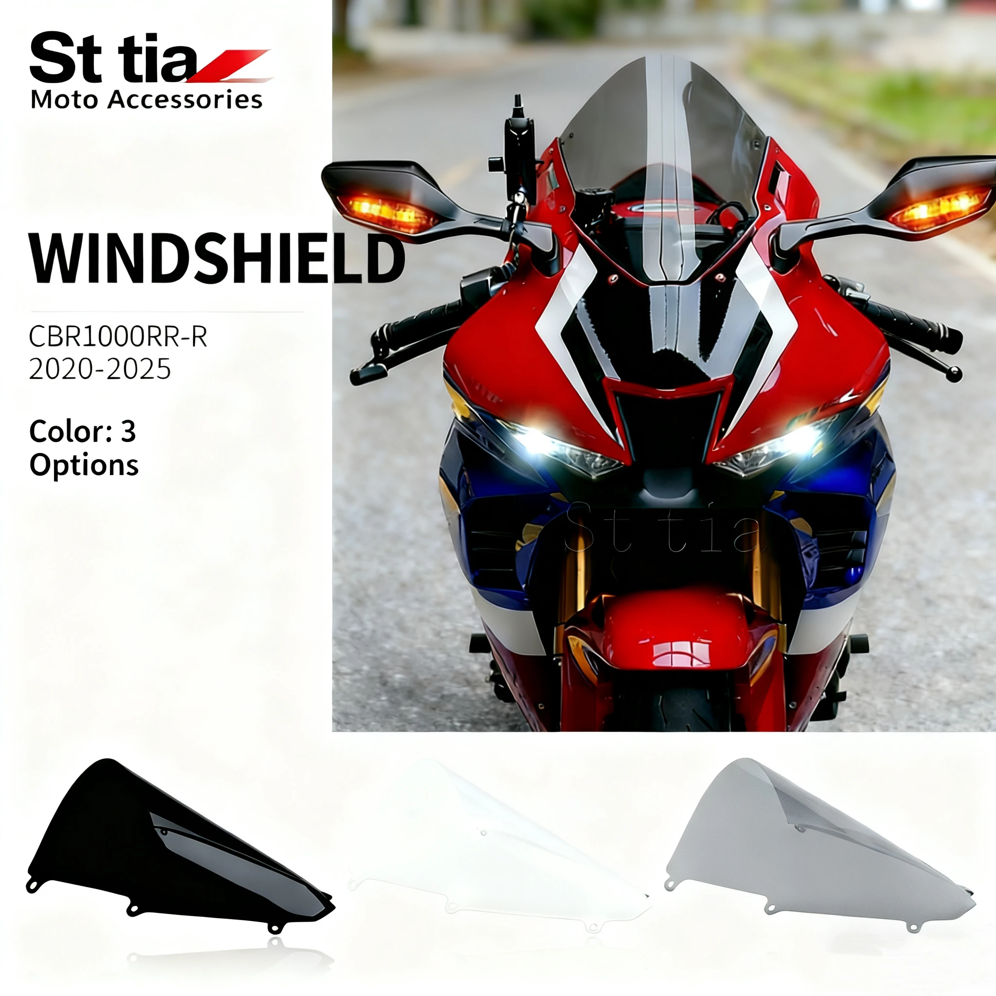 For Honda CBR1000RR-R CBR 1000RR-R 2020 2025New Style Windscreen Protection Deflector Wind Spoiler Case Windshield Cover