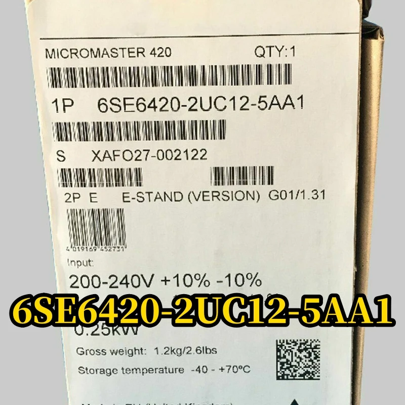 

Новинка без фильтра 6SE6420-2UC12-5AA1 6SE6 420-2UC12-5AA1 6SE64 20-2UC12-5AA 1 год гарантии быстрая доставка