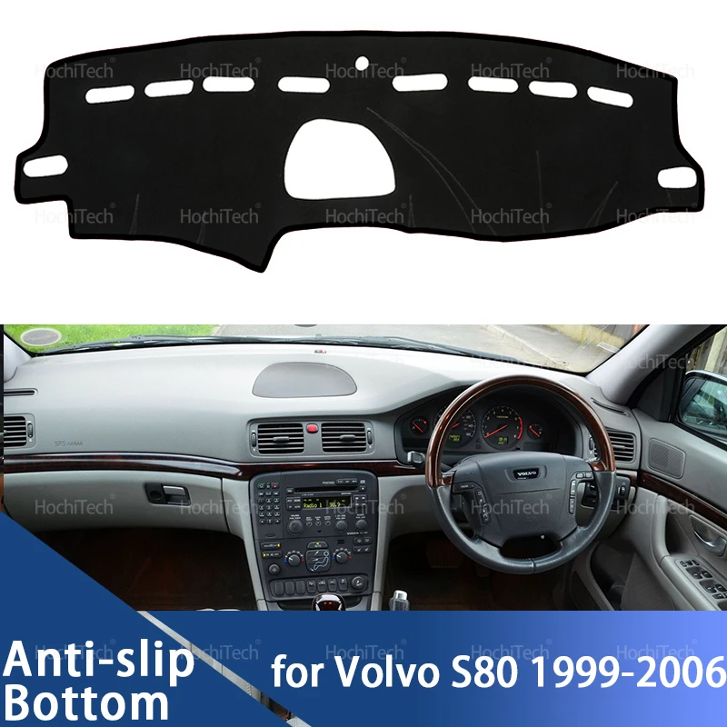Armaturenbrett-Abdeckung für Volvo S80 1999 2000 2001 2002 2003 2004 2005 2006, Auto-Armaturenbrett-Matte, Teppich-Pad, Sonnenschutz, Umhang-Kissen