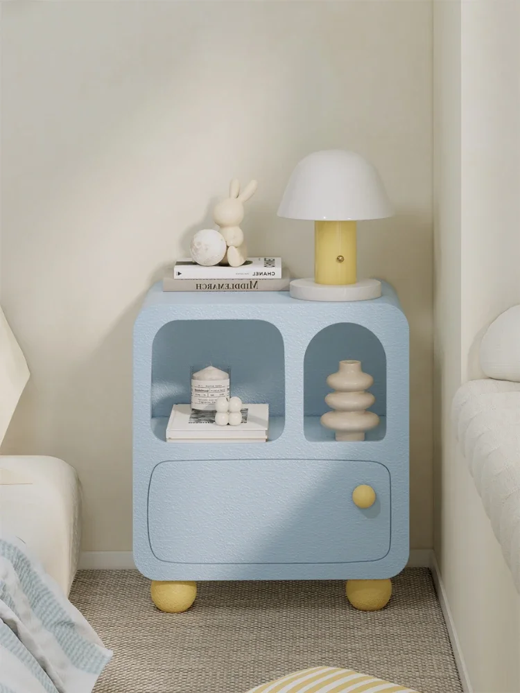 Simple Modern Bedroom Storage Cabinet, Colorful Ball Bedside Table, Small Bedside Cabinet