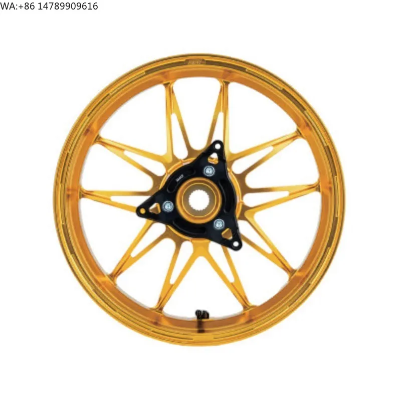 High-End Custom Motorcycle Rims Made In China14/15 Inch Foreign Trade Motorcycle Modified Wheels CNC Aluminum Alloy Wheels, Ligh