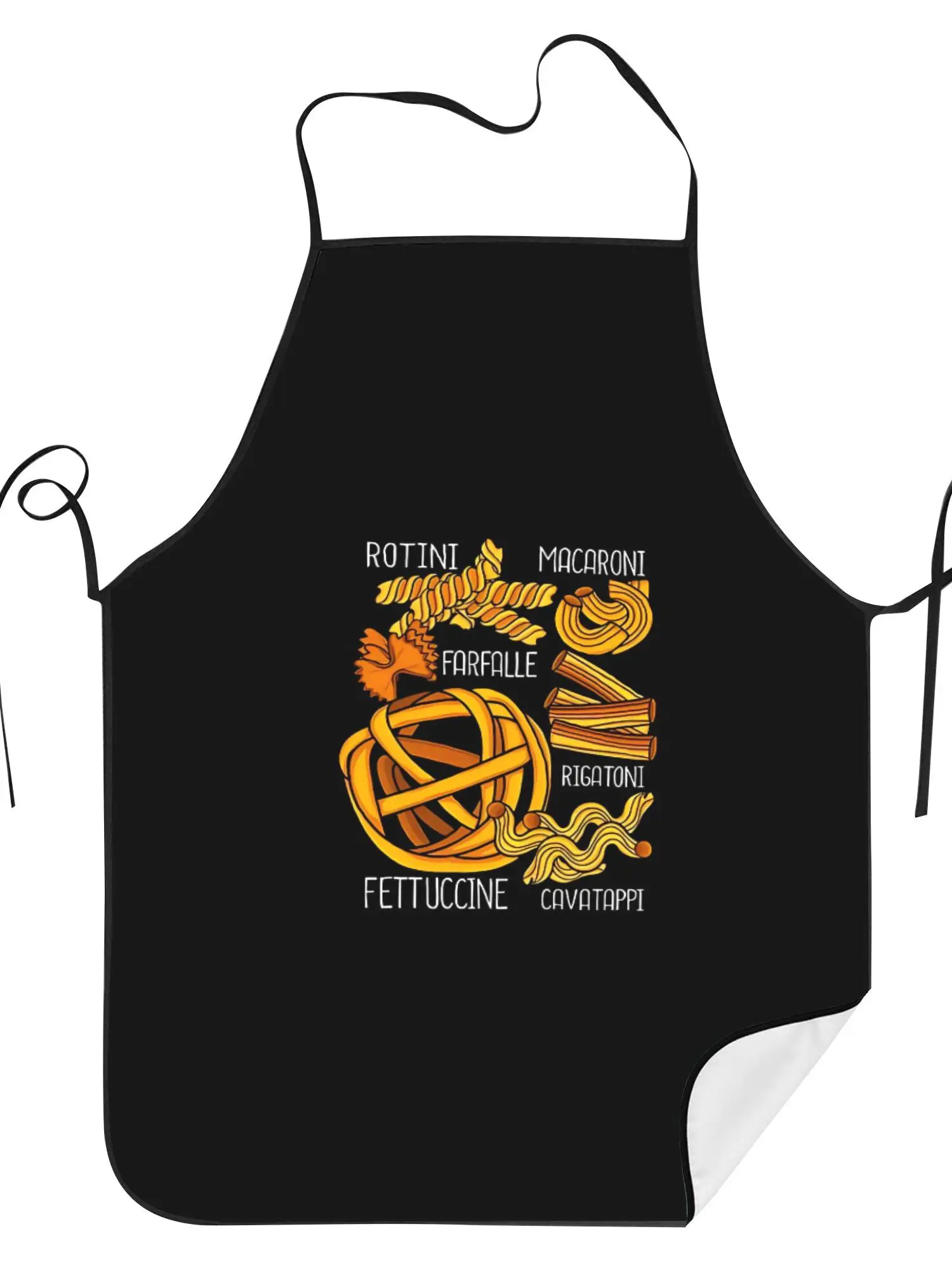 Pasta Lovers Kitchen Apron Italian Food Typography Design Linen Cooking Bibs Chef Aprons Multi Sizes Gift