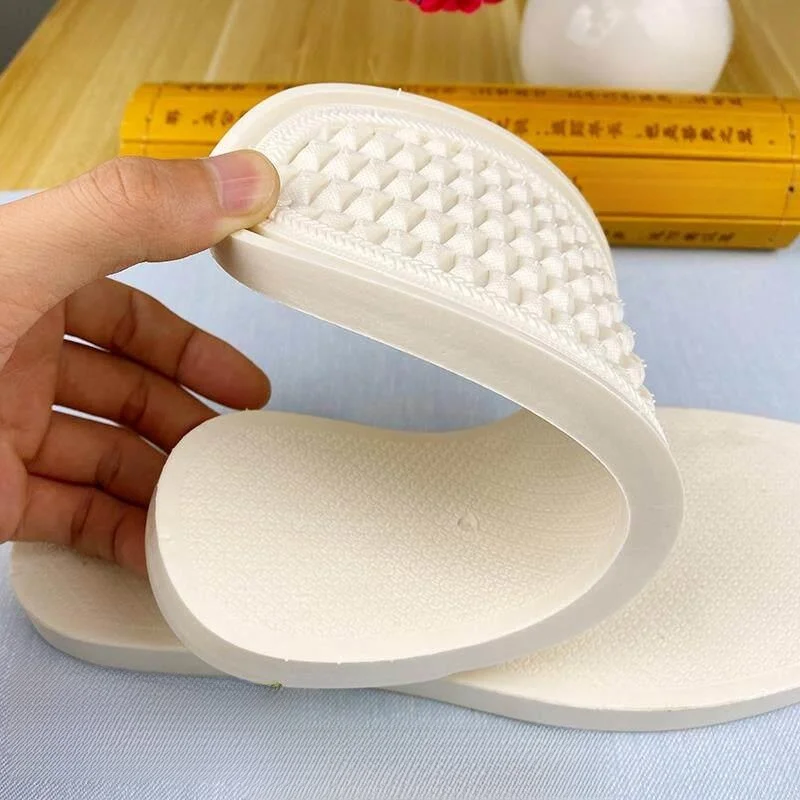 Handmade  Color One-Piece Cow Tendon Shoe Bottom Anti-Slip Wear-Resistant Waterproof Cotton Single Shoe Slippers