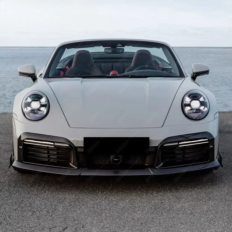 Excellent Performance! Dry Carbon Fiber B Style Body Kit for Porsche 992 Turbos Bodykit Front Lip Rear Diffuser Side Skirts