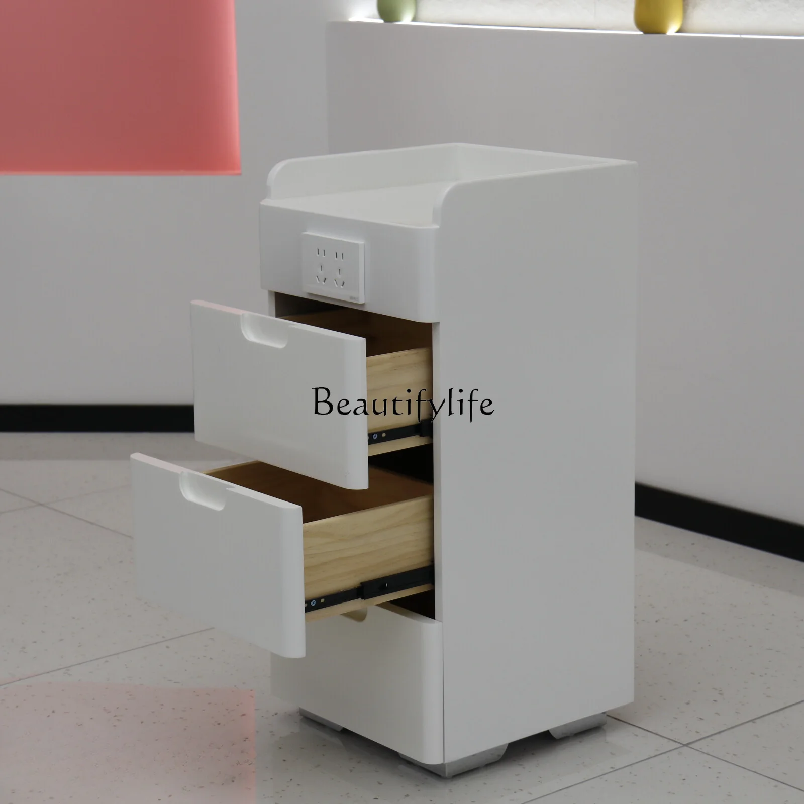 

Hairdressing Storage Tool Storage Cabinet Beauty Display Hairdressing Style Haircut Hair Salon Tool Cabinet