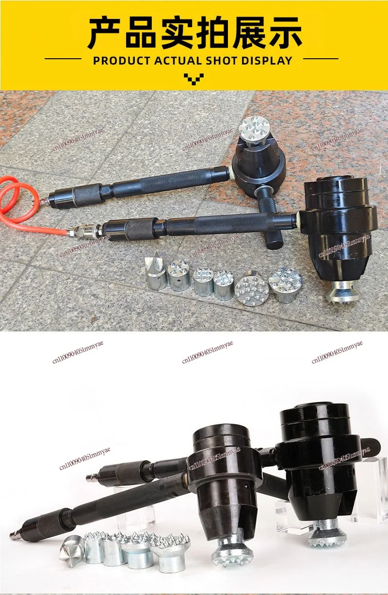 Handheld Pneumatic Scabbler Alloy Chisel Head Concrete Surface Finishing Tool