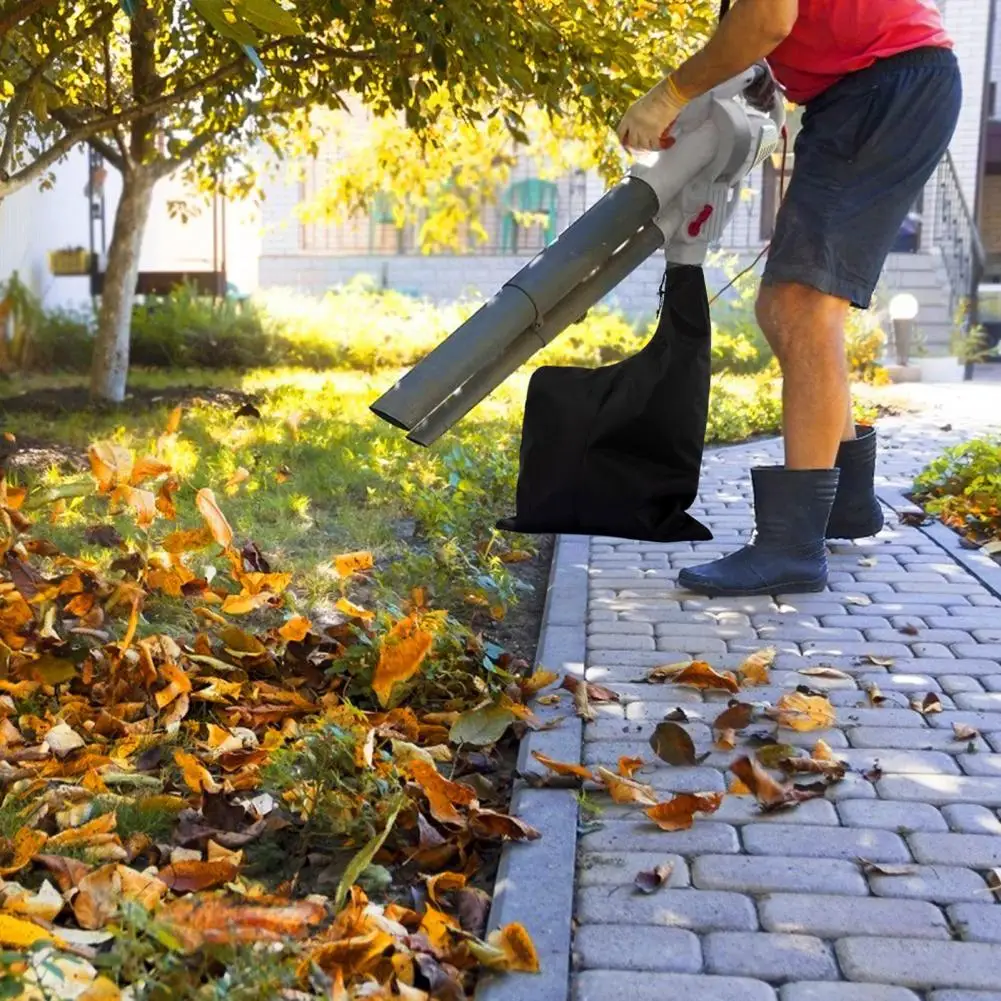 Leaf Blower Bag 420d Oxford Fabric Waterproof 420d Oxford Fabric Leaf Blower Debris Collection Bag with Bottom Zipper Universal