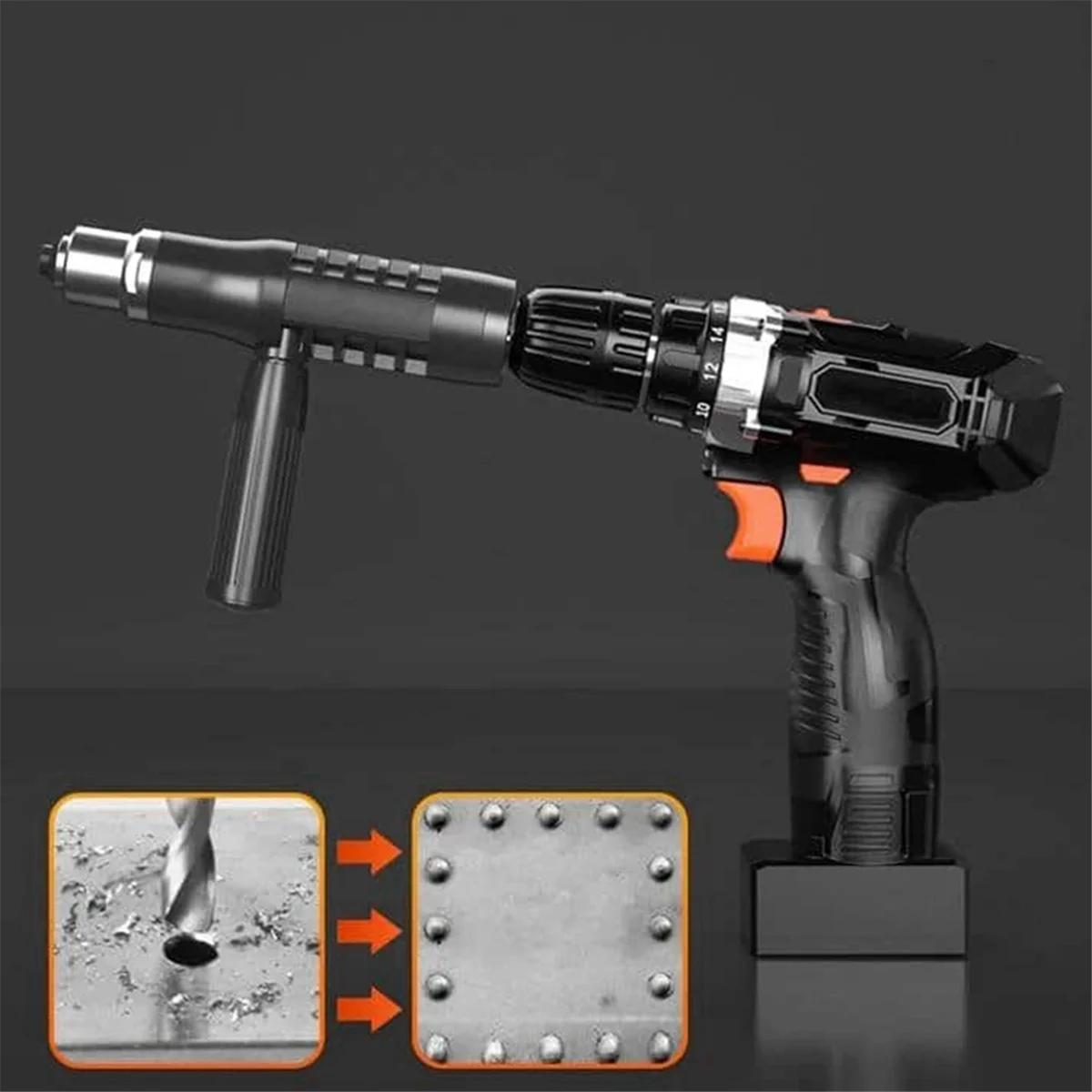 A79G Rivet Adapter Core-Pulling Rivet Conversion Joint Electric Drill Rivet Machine Pull Rivet Rivet Head