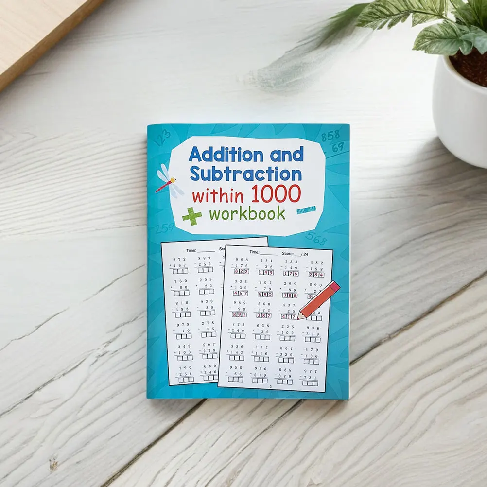 Cahier d'exercices de pratique des mathématiques, 3 pièces, problèmes de Division de Multiplication pour enfants, feuilles de travail d'apprentissage à l'école primaire, cahier d'exercices de mathématiques