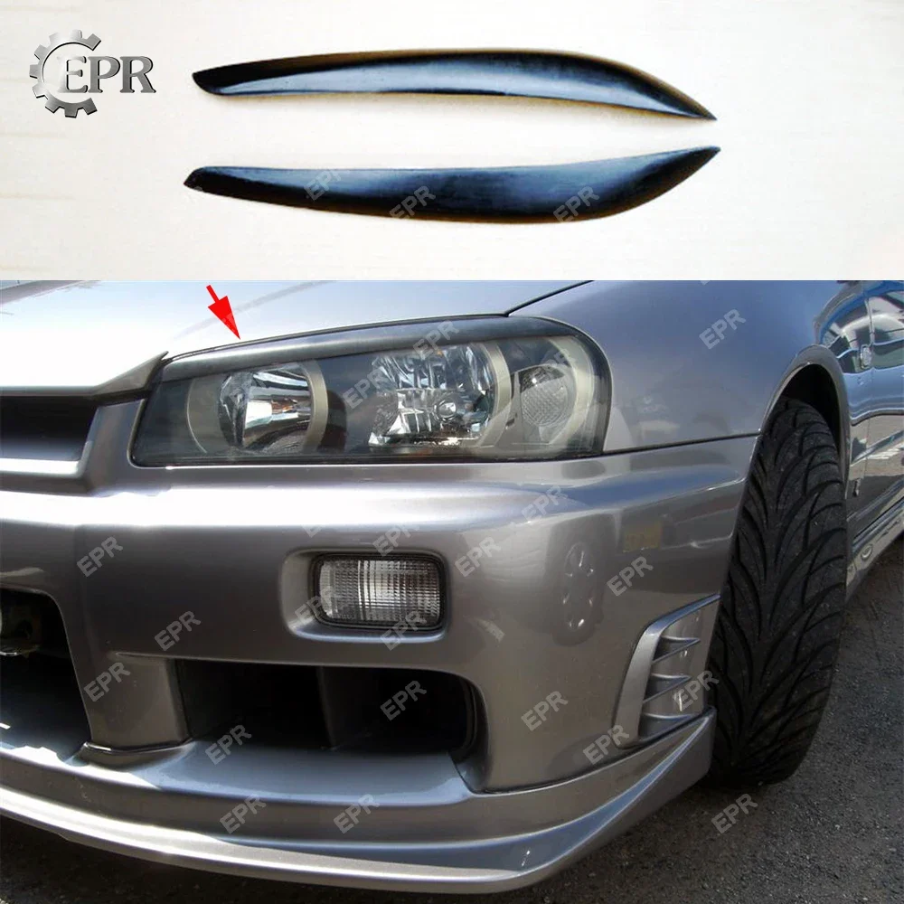 

Комплект для передних фар Nissan Skyline R34 GTR FRP из стекловолокна (пара)