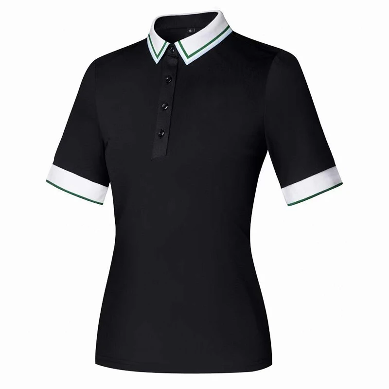 Summer New Golf Ladies Outdoor Quick Drying Sports Shirt Versatile Slim Fit Short Sleeved T-Shirt Business Casual POLO Shirt Top