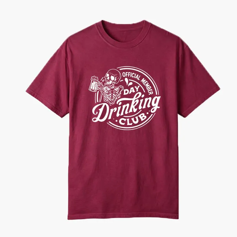 Offical Member Day Drinking Club T-Shirt Sarcastic Beer Dad Birthday Gift Shirt Funny Girls Weekend Drinking Tee