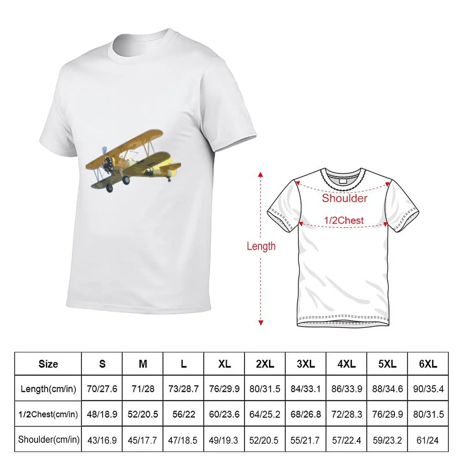 Stearman T-Shirt baggy shirts tees oversized cotton graphic tees mens graphic t-shirts funny