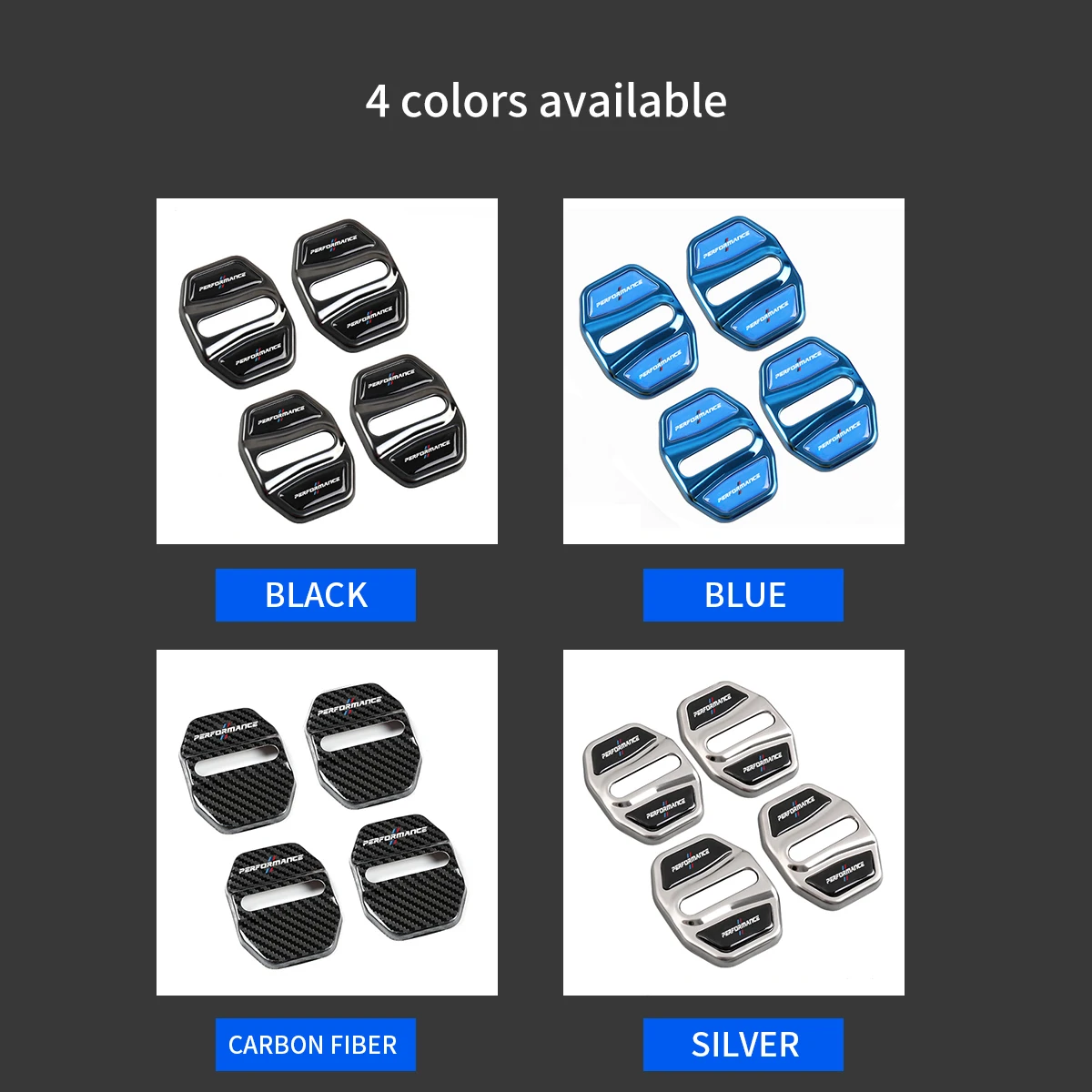 4 قطعة قفل باب السيارة غطاء حماية السيارات اكسسوارات لأداء BMW E46 E90 E60 F30 F10 E39 E36 F20 E87 E90 E70 E91