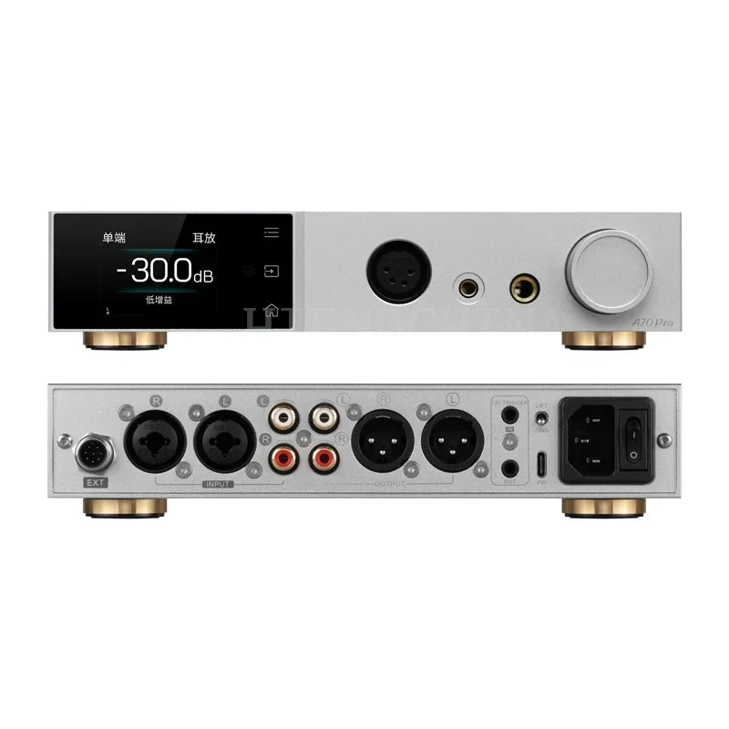 

New TOPPING A70 PRO HIFI Headphone Amplifier A70pro Pre-Amp With 32 Ohm @ 10000mw X 2 Output Power 6.35mm 4.4mm 4pin XLR Output