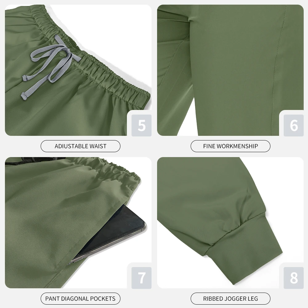 手術室医療スーツ美容スパ作業服女性ナース制服スクラブジョガーセットヘルスケア作業服看護制服