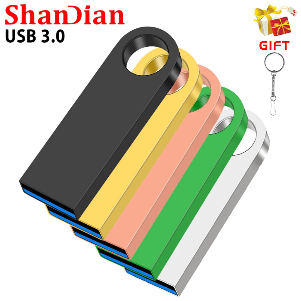 High Speed USB 3.0 Flash Drive 128GB 64GB 32GB 16GB 8GB 4GB U Disk Wholesale Memory Stick  Gifts Key Chain    Flash Drive