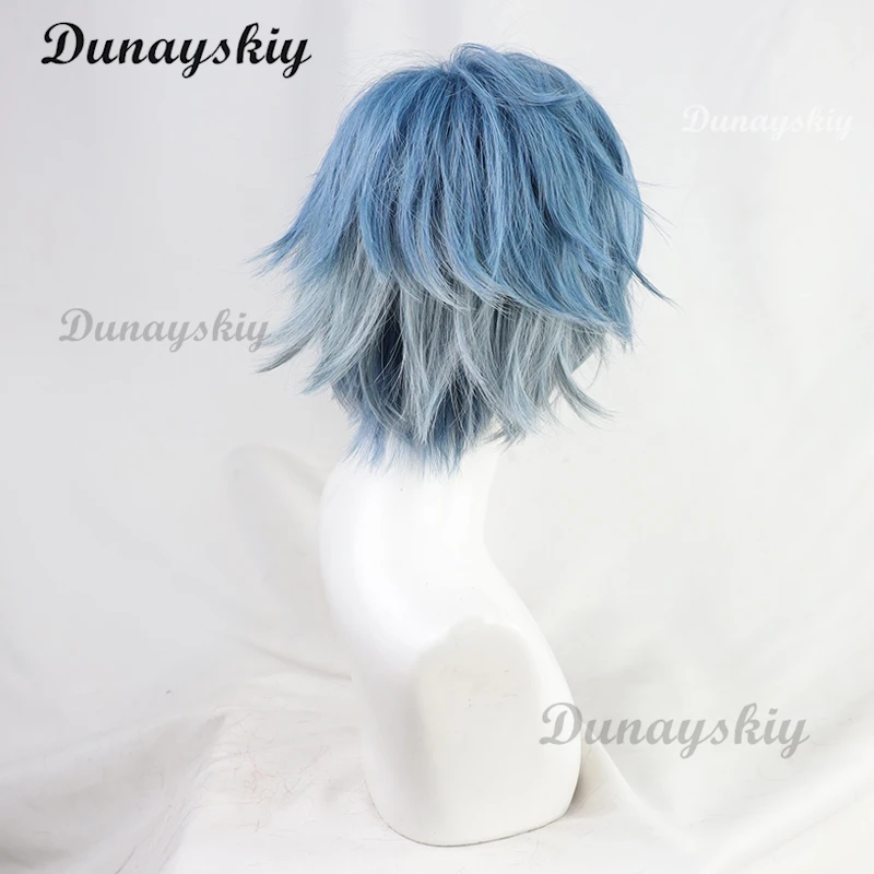 Peluca de Cosplay Figaro, promesa del mago, pelo sintético corto resistente al calor, pelucas Con para fiesta de Halloween personalizadas