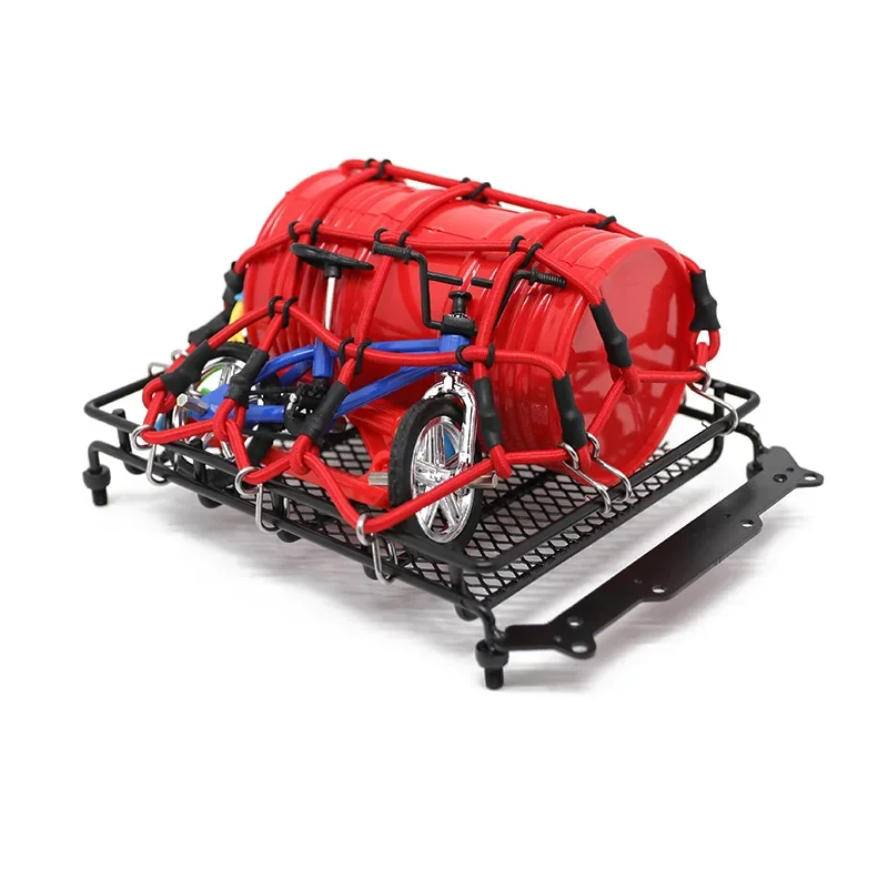 3-farbiges elastisches Gepäcknetz für 1/10 1/8 1/12 RC Crawler TRX-4 SCX10 D90 | Universal Fit Tamiya CC01 TRX4 Defender | Langlebiges Herren – Detail 17