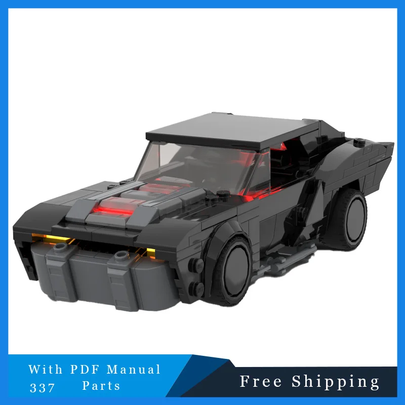 

337 PCS City Cool Creative Supercar Modular Building Block Model Main Color Grey Children's DIY Assembly Building Block Toys Bir