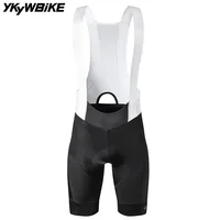 YKYWBIKE-pantalones cortos con pechera para Ciclismo para hombre, pantalones cortos de verano para bicicleta de carretera, pantalones para Ciclismo MTB, ropa de Ciclismo para hombre
