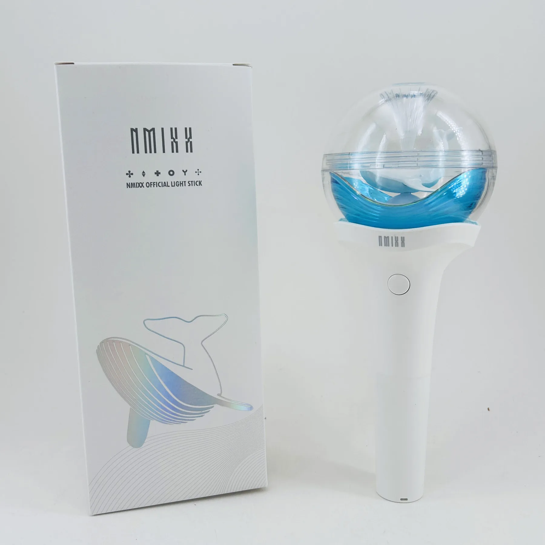 Kpop Nmixx Lightstick Light Stick Blue Whale Water Column Hand Lamp Concert Lamp Party Flash Fluorescent Toys Fans Collection