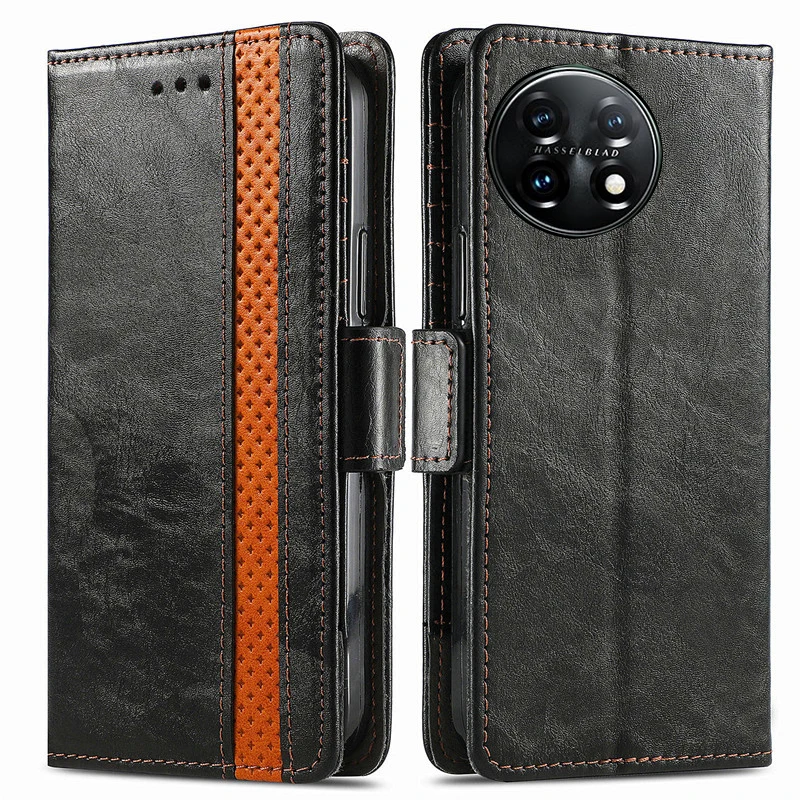 

Чехол-кошелек из ретро-кожи с откидной крышкой и слотом для карт для OnePlus 11R 11 10T 10R 10 Pro 9 9R 9RT, с защитой от падений и RFID-защитой