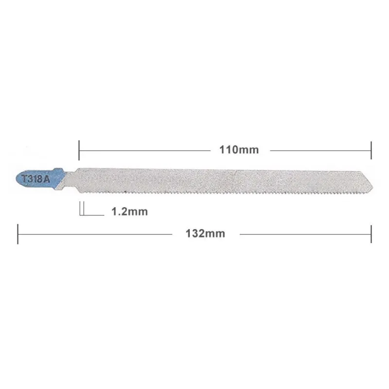 5Pcs T318A T Shank Saw Blades HCS Jigsaw Blades For Wood PVC Metal Cutting Fibreboard 132mm-Length Saw Blades Reciprocating Saw